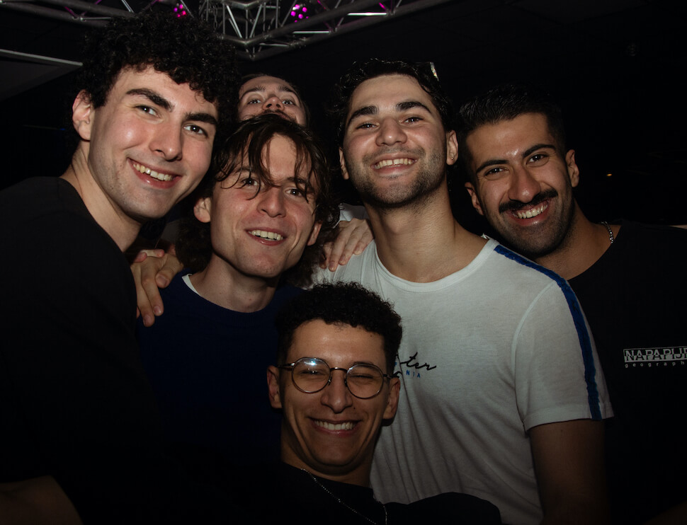Happy guys in the club - Akademien Nightclub